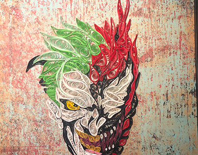 Joker/Carnage Fan Art Paper Quilling