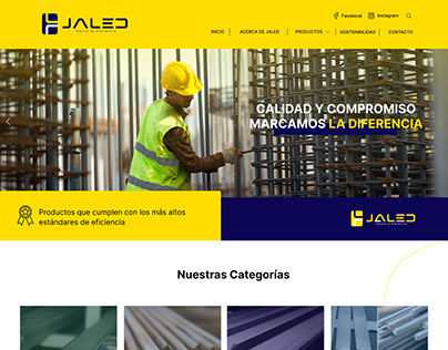 Project thumbnail - PROYECTO JALED | CONSTRUCITION WEBSITE