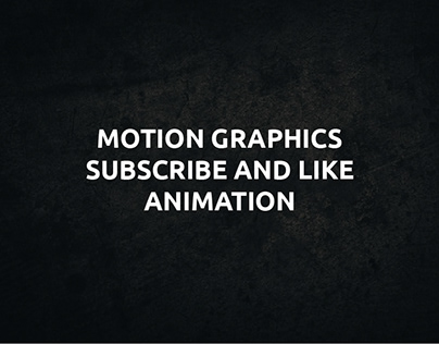 MOTION GRAPHIC - SUBSCRIBE / FOLLOW ANIMATIONS