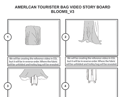 AMERLCAN TOURISTER BAG STORY BOARD