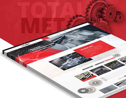 Homepage for "Totalmet" (metallurgical industry)
