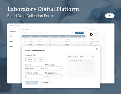 Laboratory Digital Platform, Blood Data Collection Form