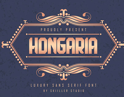 Hongaria - Luxury Sans Serif Font
