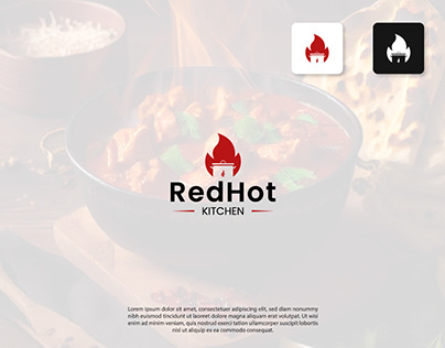 Concept: RedHot Kitchen - Logo Design (unused)