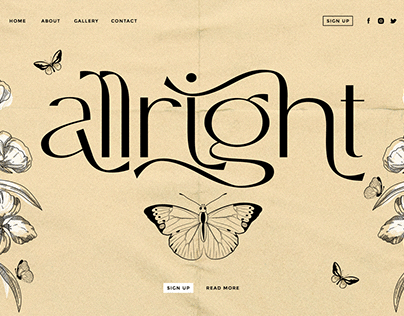 Free Font - Allright