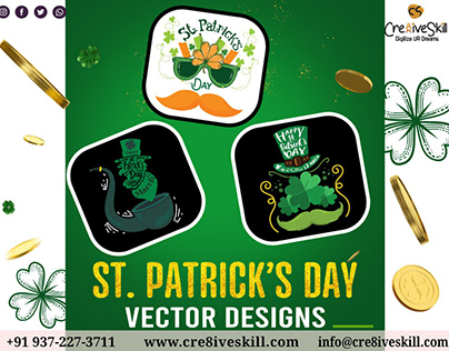 St. Patrick's Day Digitized Vector Designs
