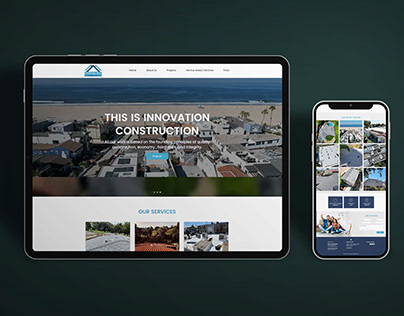 A Wix construction website with outstanding layout.