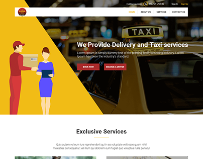 Taxi Booking & Parcel Delivering