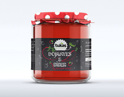 Tukaş Salça Etiket Tasarımı / Tomato Paste Label Design