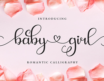 Free Baby Girl Romantic Calligraphy Font