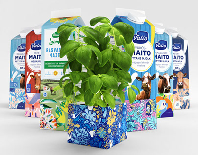 Valio’s milk cartons received new colorful patterns!