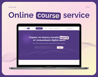 UI/UX design website for online course service