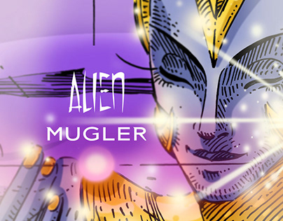 "ALIEN" by MUGLER concept storyboard