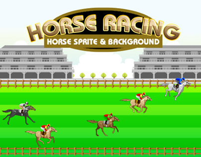 Horse Racing Sprite & Background