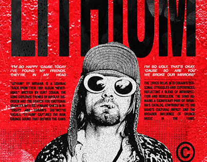 Poster Lithium Kurt Cobain