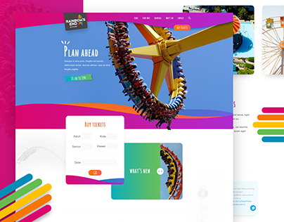 Redesign - Theme Park Website - Rainbow's End