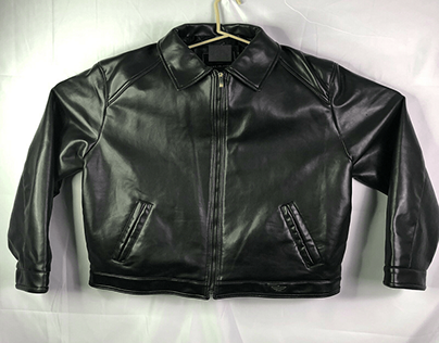 Men’s Reportage Rga Black Leather Jacket