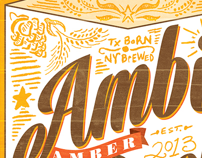 Ambit Amber Bock Beer Label
