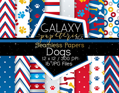 Dogs Digital Paper - Seamless Papers