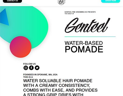 Genteel Fine Grooming Co. Website