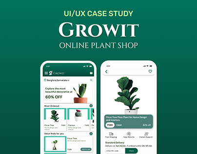 GROWIT | Online Plant Shop | UI/UX Case Study