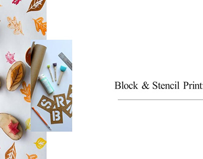 Block & Stencil Printing on Different-2 Material