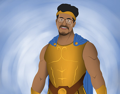 Portrayed a friend as Hercules from roman mythology