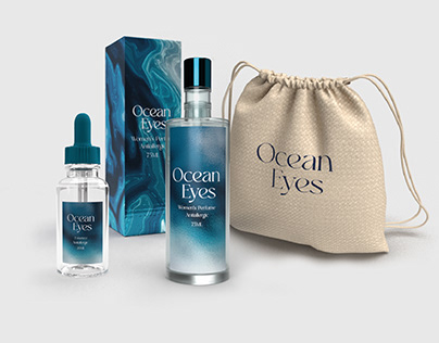 Ocean Eyes Parfüm Şişesi ve Ambalaj tasarımı