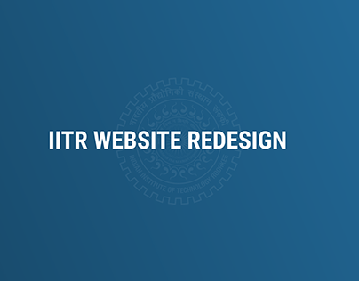 IITR Website Redesign Concept