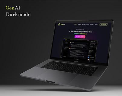 GenAI. Darkmode Website