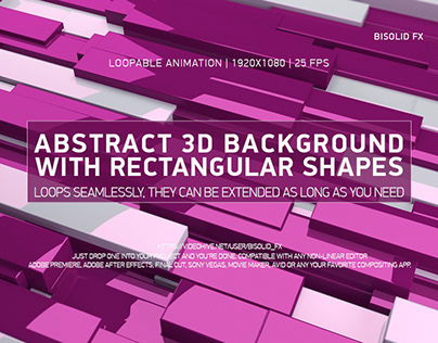 Abstract 3d Background With Rectangular Shapes