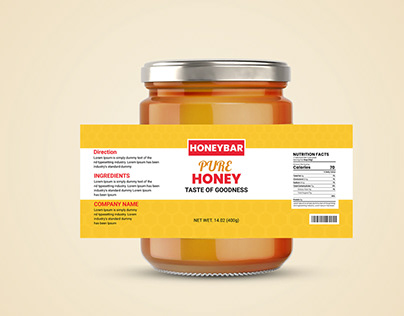 Honey Product Label Design