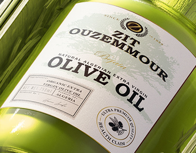 Natural Olive Oil Logo & Label