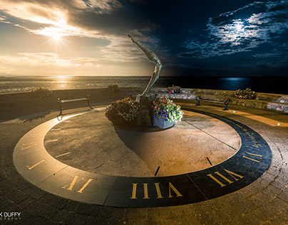Sundial Day to Night Photograph