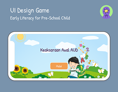 UI Design Game - Early Literacy for Pre-School Child