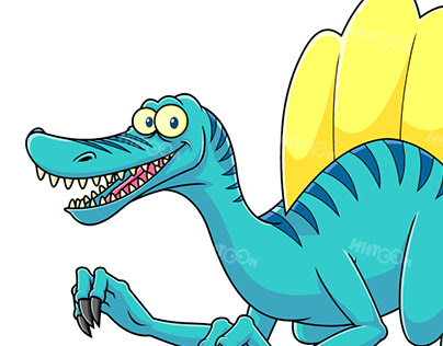 Spinosaurus Dinosaur Cartoon Character