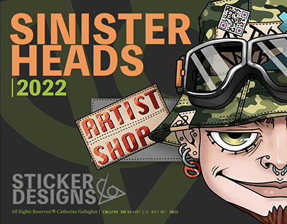STICKERS: SINISTER HEADS 2020-2022