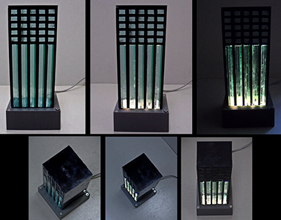 Stacked Glass Lamp (LED)