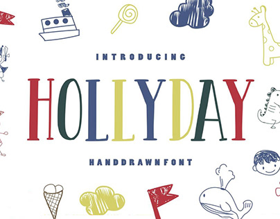 Free Hollyday Handdrawn Font