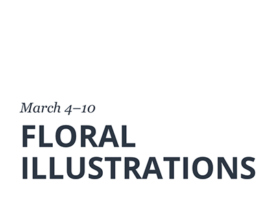 Week 1: Floral Illustrations