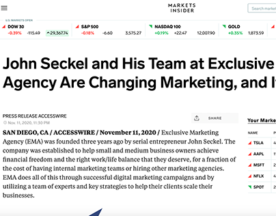 John Seckel and EMA Are Changing Marketing