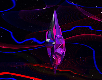 3D Illustration "Cristal UFO" (ovni)