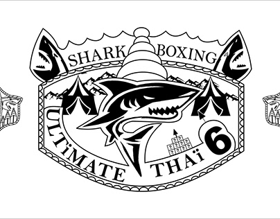 Shark Boxing Title Belt Vector Artwork