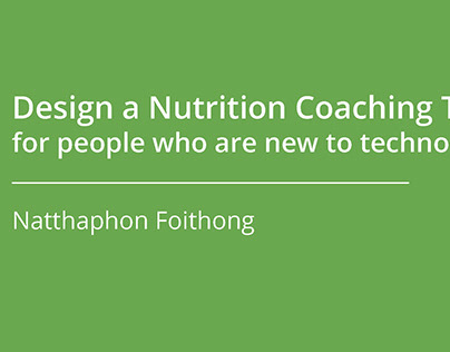 Design a Nutrition Coaching Tool