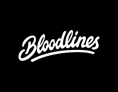 Liquid and Freehand Animation for " Bloodlines " logo