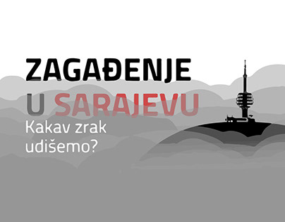Sarajevo air pollution infographic