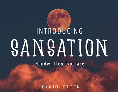 Sansation - Handwritten Typeface
