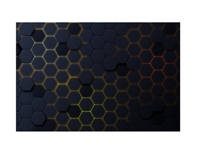 Dark hexagonal background with gradient colour