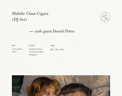 Gig Poster for Middle Class Cigars (DJ Set)