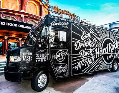 Hard Rock Cafe food truck design by customchalk.com